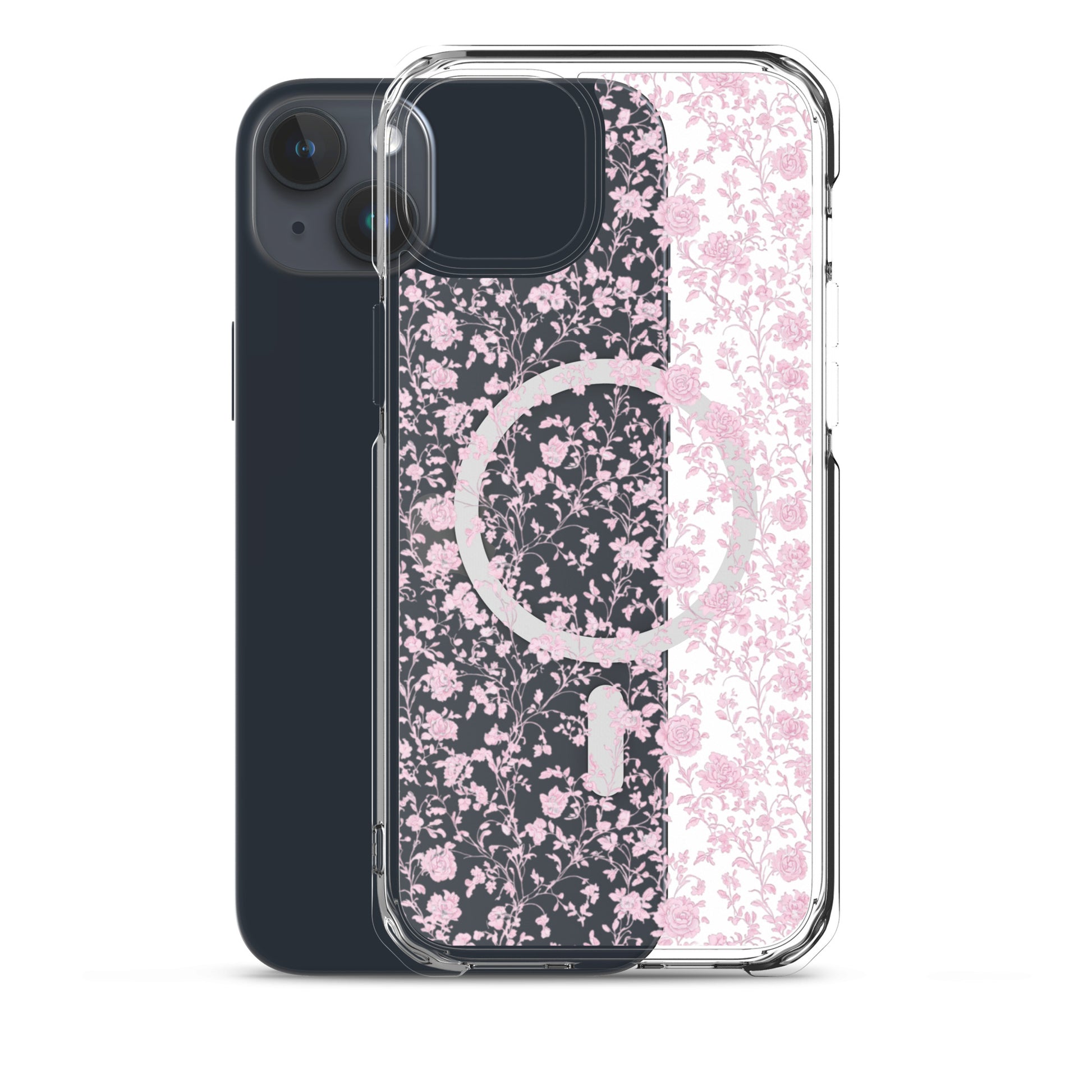 Heirloom Collection Pink Toile MagSafe® Clear Case for iPhone® - Sorelle Gifts