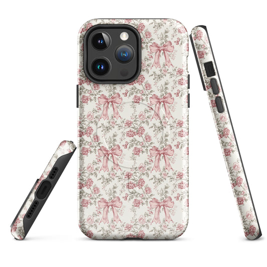 Bows & Blooms MagSafe® tough case for iPhone® - Sorelle Gifts