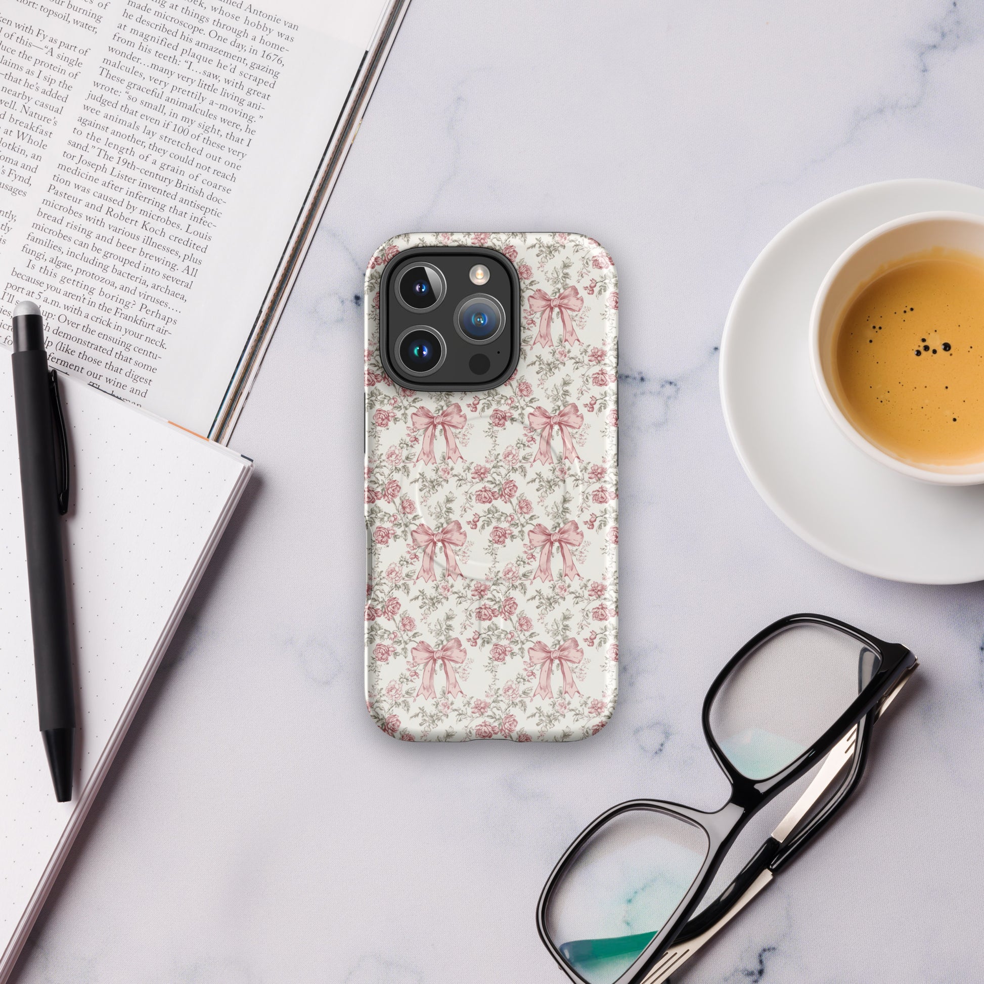 Bows & Blooms MagSafe® tough case for iPhone® - Sorelle Gifts