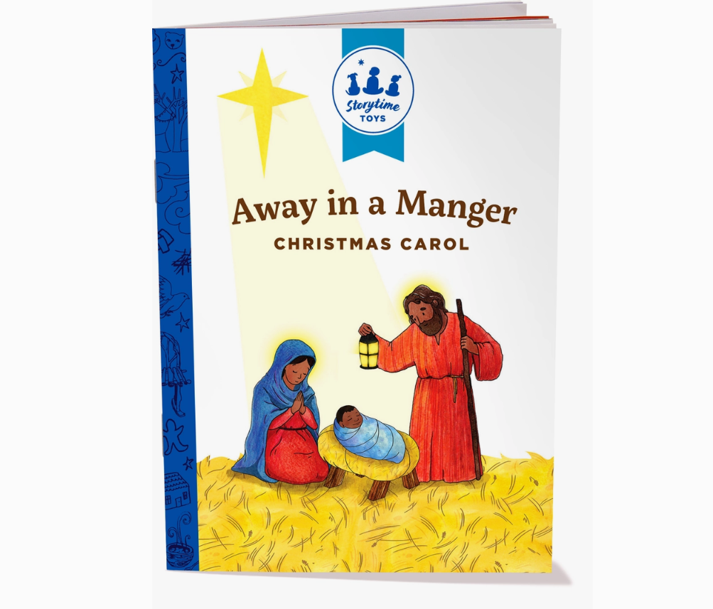 Away in A Manger Children's Nativity Book and Playset