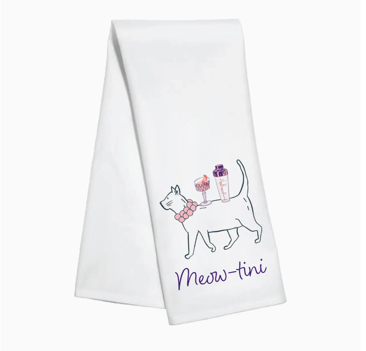 Meow-Tini Kitchen / Tea Towel - Sorelle Gifts
