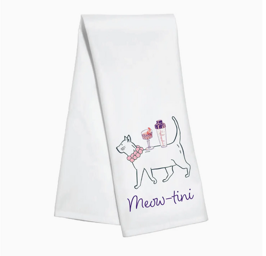 Meow-Tini Kitchen / Tea Towel - Sorelle Gifts