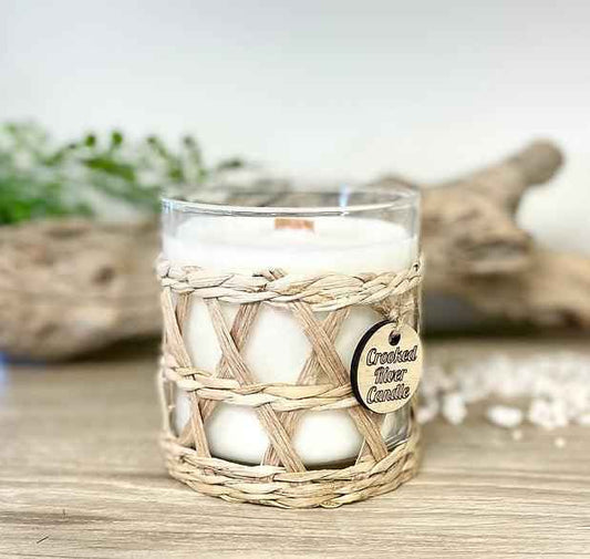 Natural Rattan Wrap Candle - Eco-Friendly Home Decor Essential