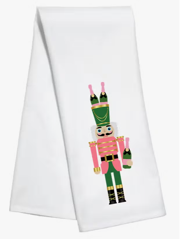 Nutcracker Champagne Kitchen Towel