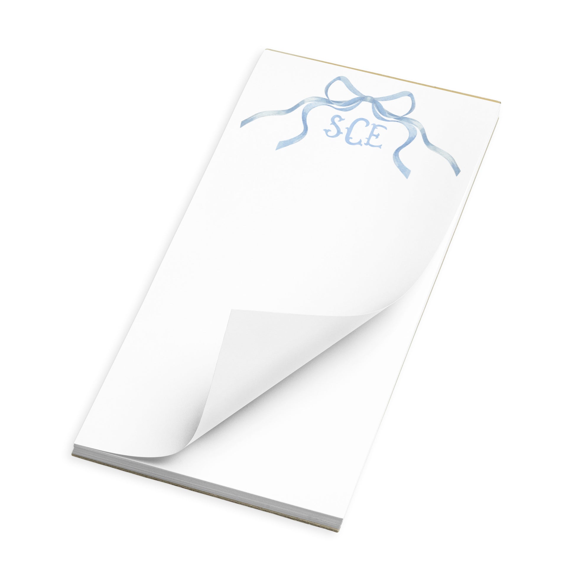 Custom Monogram Bow Notepad (2 Sizes) - Sorelle Gifts