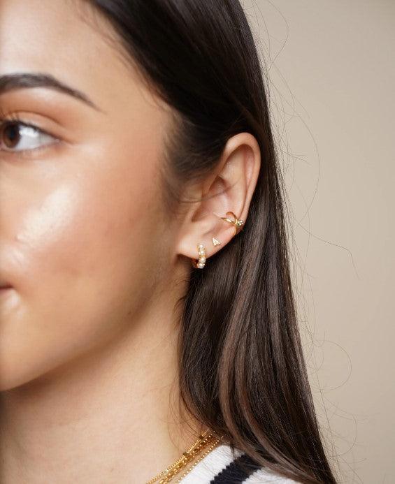 Pearl Huggie Earrings - Sorelle Gifts
