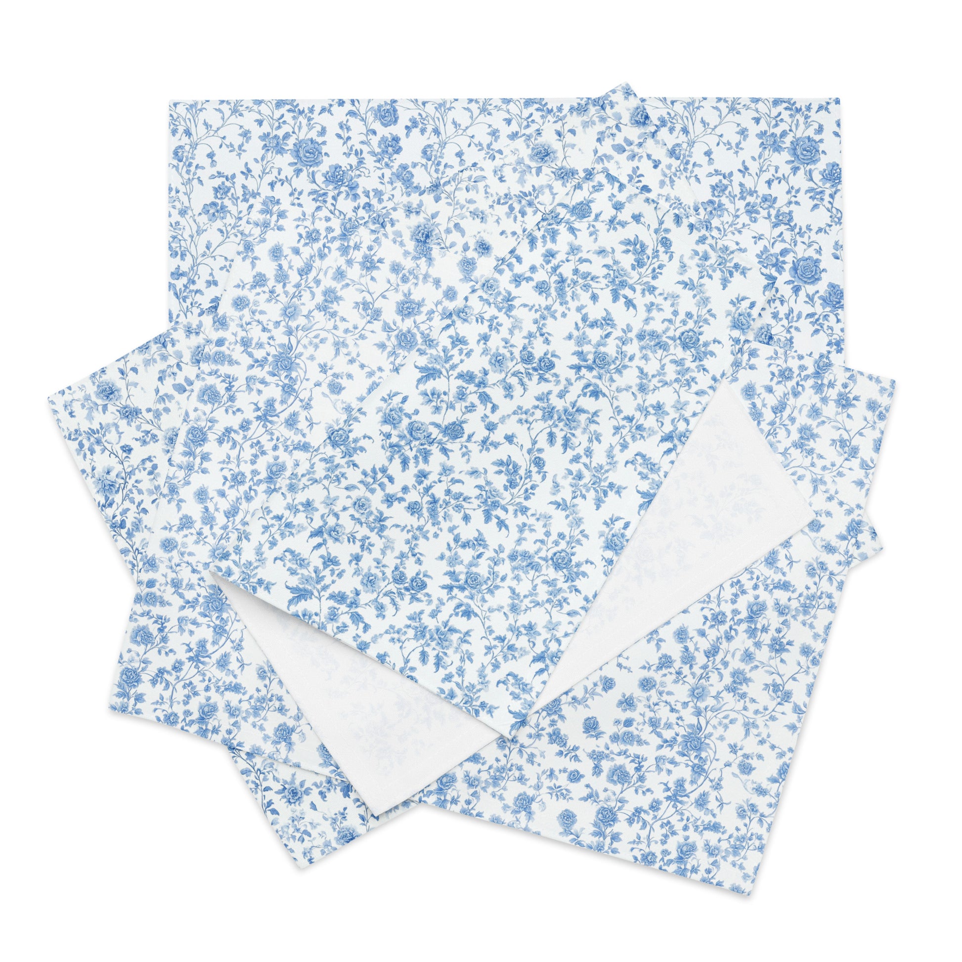 Heirloom Collection Blue Toile Cloth Placemat Set - Sorelle Gifts