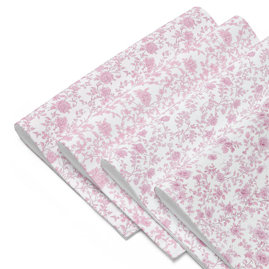 Heirloom Collection Pink Toile Cloth Placemat Set of 4 - Sorelle Gifts
