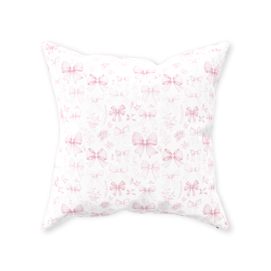 Pink Bow Belle Throw Pillow - Sorelle Gifts