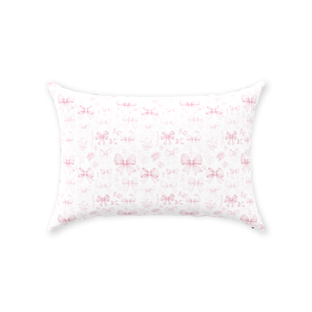Pink Bow Belle Throw Pillow - Sorelle Gifts
