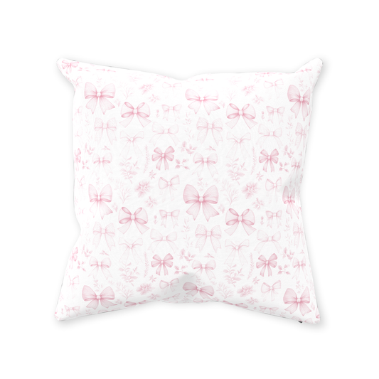 Pink Bow Belle Throw Pillow - Sorelle Gifts