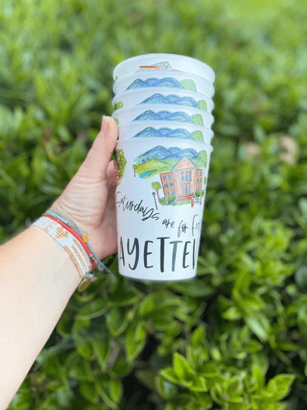 Reusable Stadium Cups - Fayetteville - Sorelle Gifts