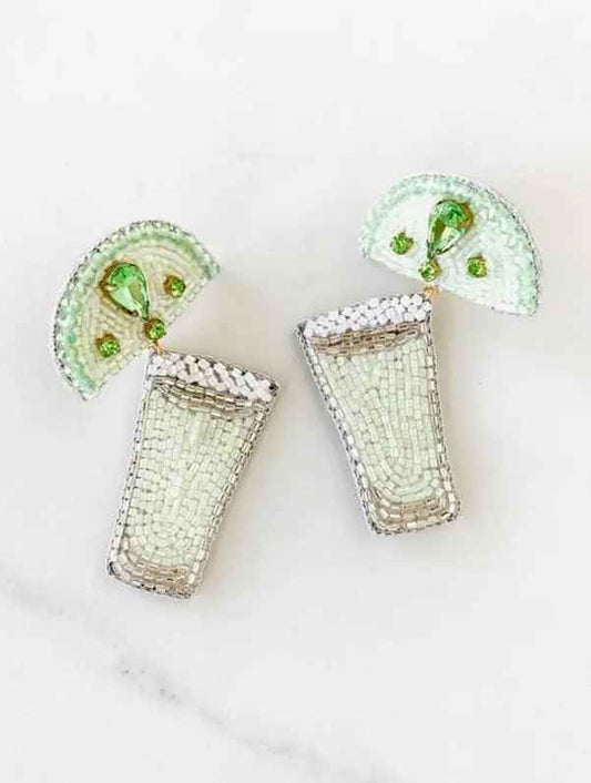 ¡Salud! Tequila Shot Beaded Earrings for a Fun and Unique Style