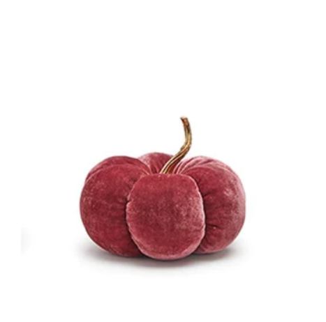Pink Hues Plush Velvet Pumpkins