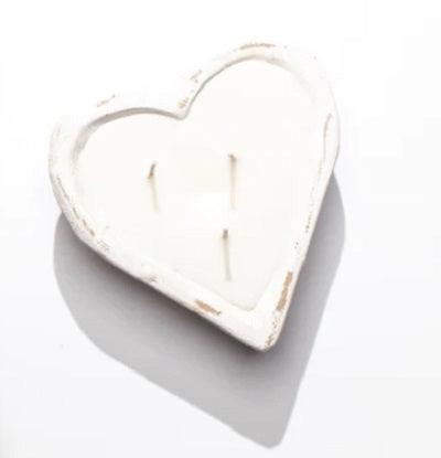 Heart-Shaped Dough Bowl Candle