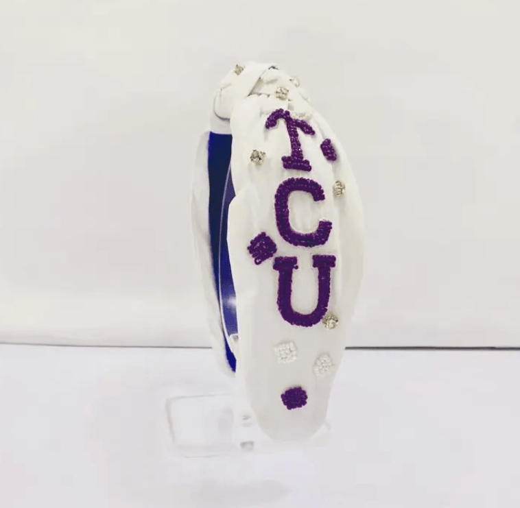 TCU Beaded Headband