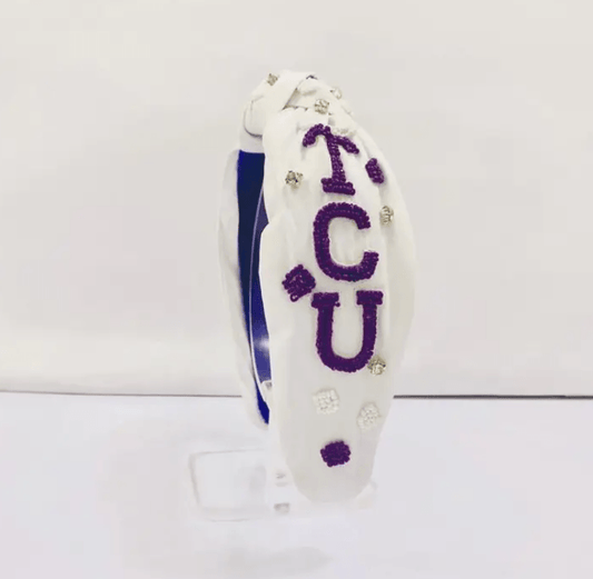 TCU Beaded Headband