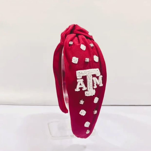 Texas A&M Beaded Headband