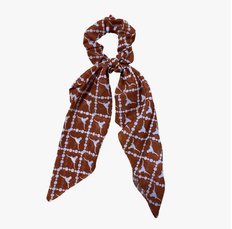 University of Texas Longhorns Game Day Scarf Scrunchie - Sorelle Gifts