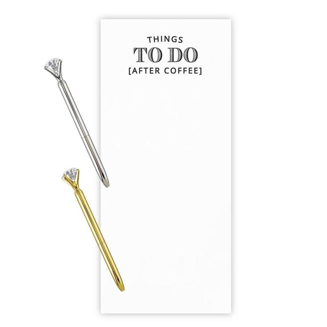 Things to do After Coffee Notepaper in Acrylic Tray - Sorelle Gifts