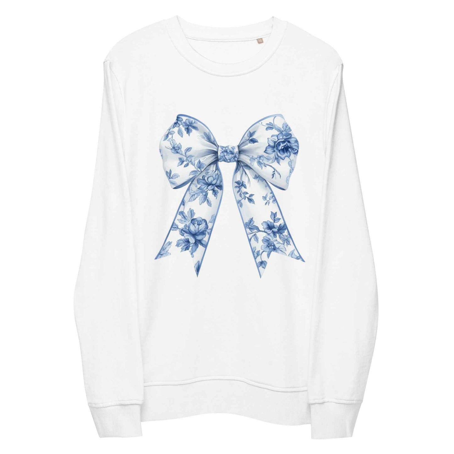 Chinoiserie Bow Sweatshirt: Stylish Comfort in Organic Fabric