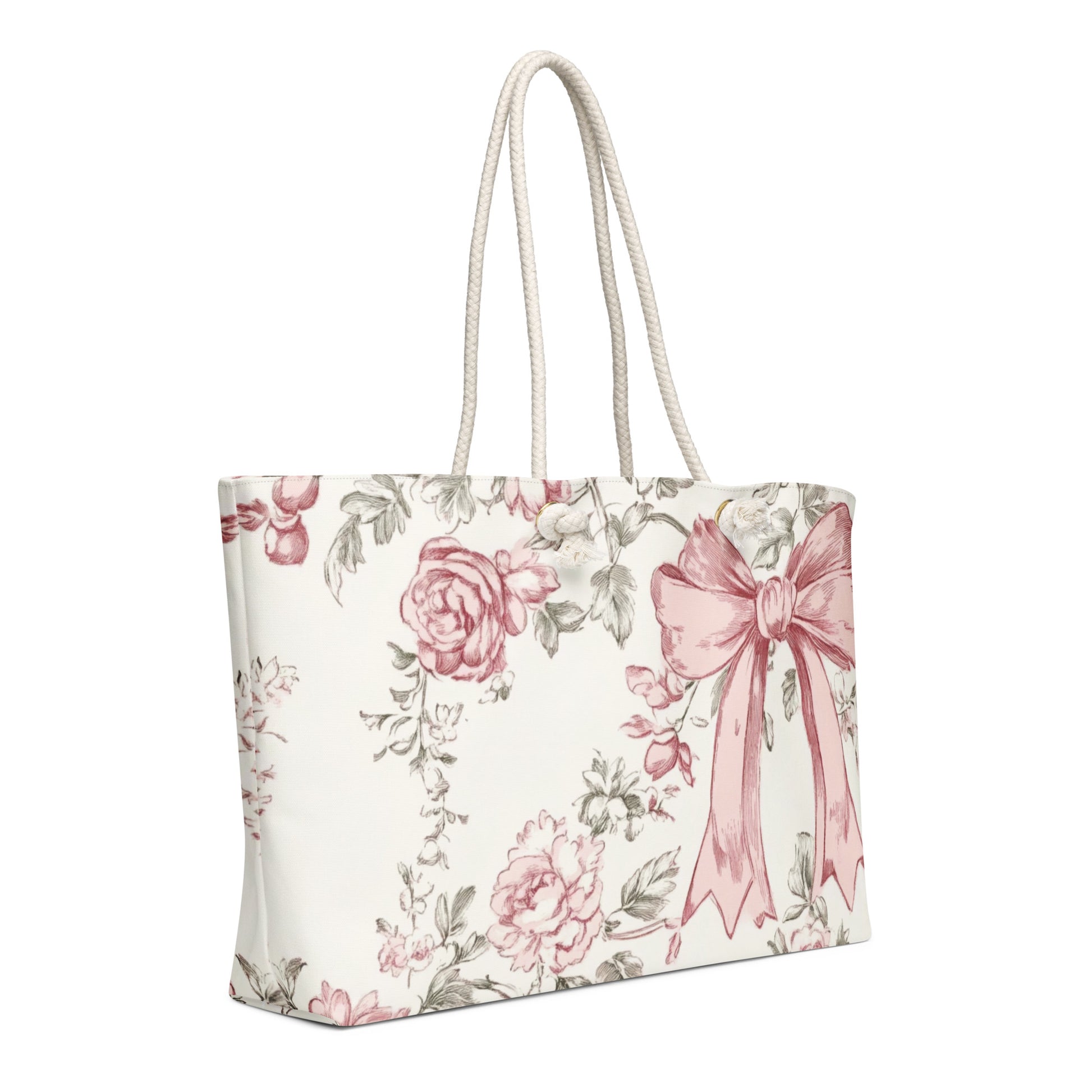 Bows & Blooms Oversized Weekender Bag - Sorelle Gifts