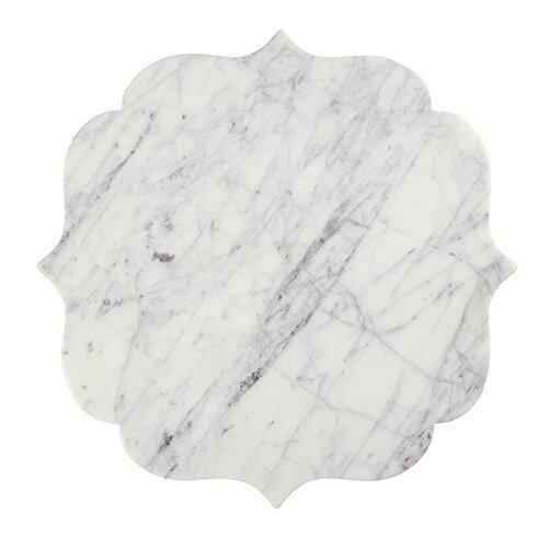White Scalloped Marble Cheese & Charcuterie Board
