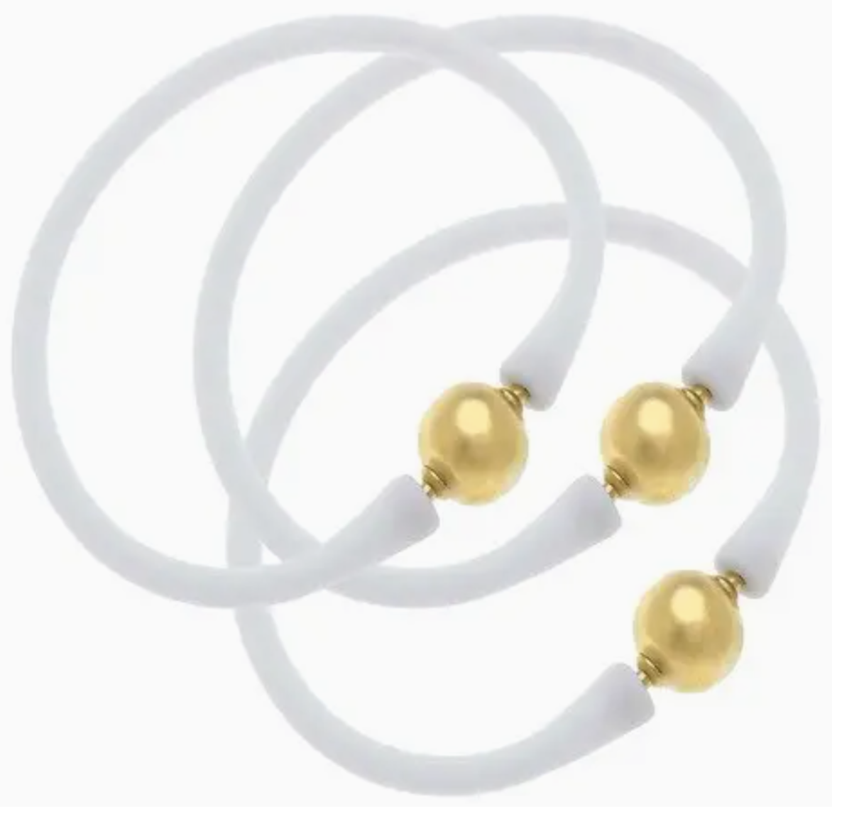 Bali 24K Gold Bracelet in White - Sorelle Gifts