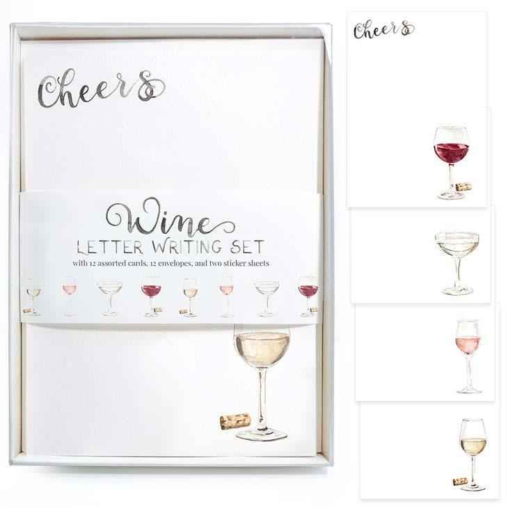 Wine Letter Writing Stationery Set