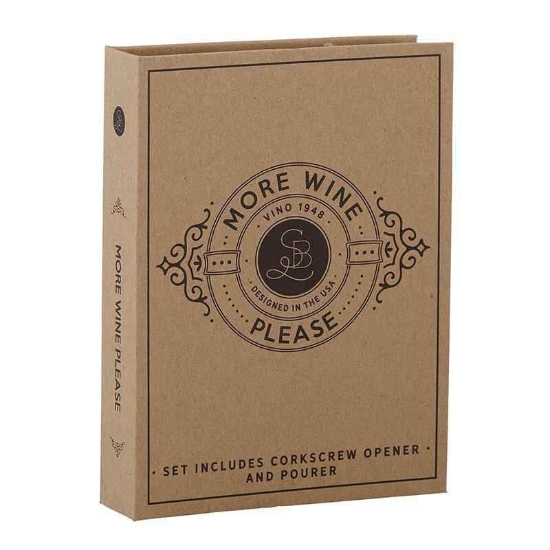 Wine Stopper/Pourer and Opener Gift Set for Wine Lovers