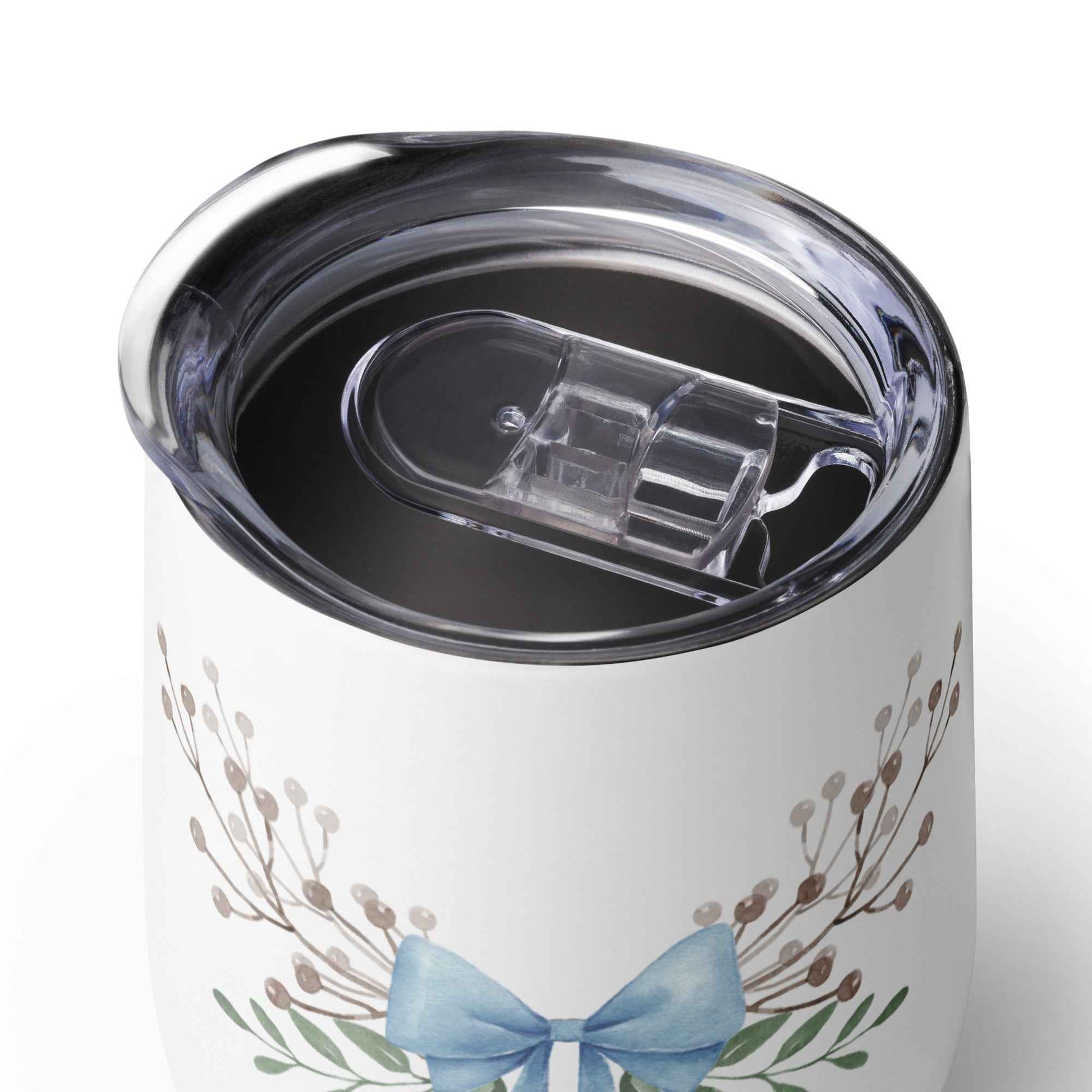 Country Chic Bow Wine Tumbler for Stylish Sipping