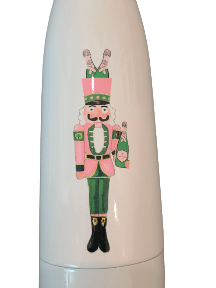 Champagne Nutcracker Beverage Bottle