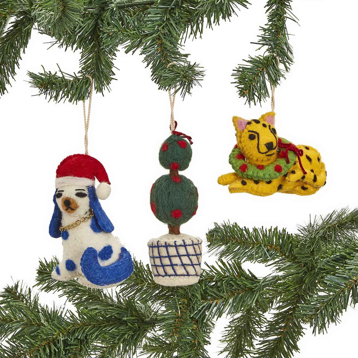 Chinoiserie Christmas Ornaments/Gift Toppers - multiple styles