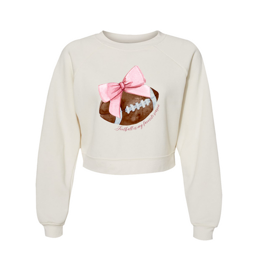 Football Season - Red Cropped Sweatshirt - Sorelle Gifts
