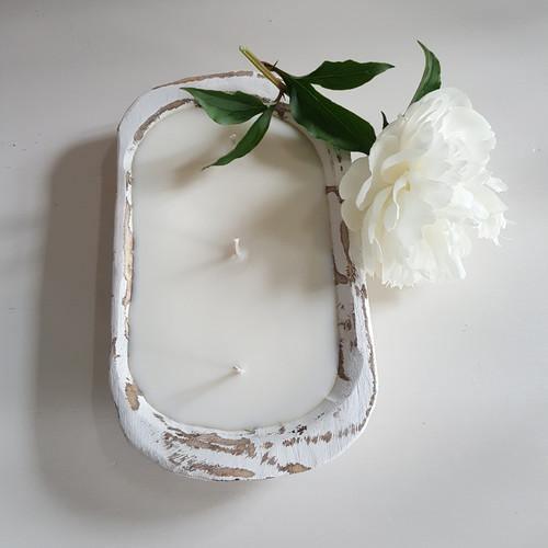 White Dough Bowl Candle - Sorelle Gifts