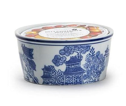 8 oz. Porcelain Chinoiserie Deli Container Holder - Sorelle Gifts