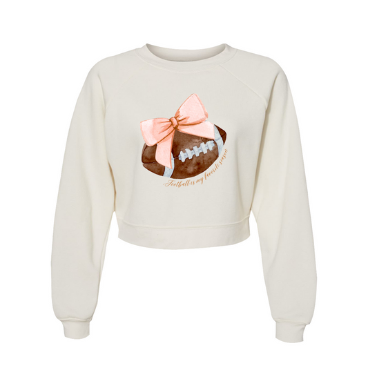 Football Season - Burnt Orange Cropped Sweatshirt - Sorelle Gifts