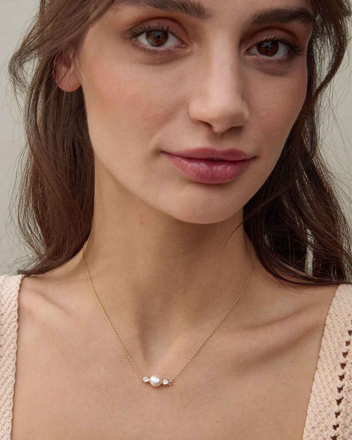 By My Side Pearl Necklace