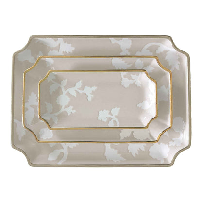 Chinoiserie Dreams Trays with 22K Gold Accent