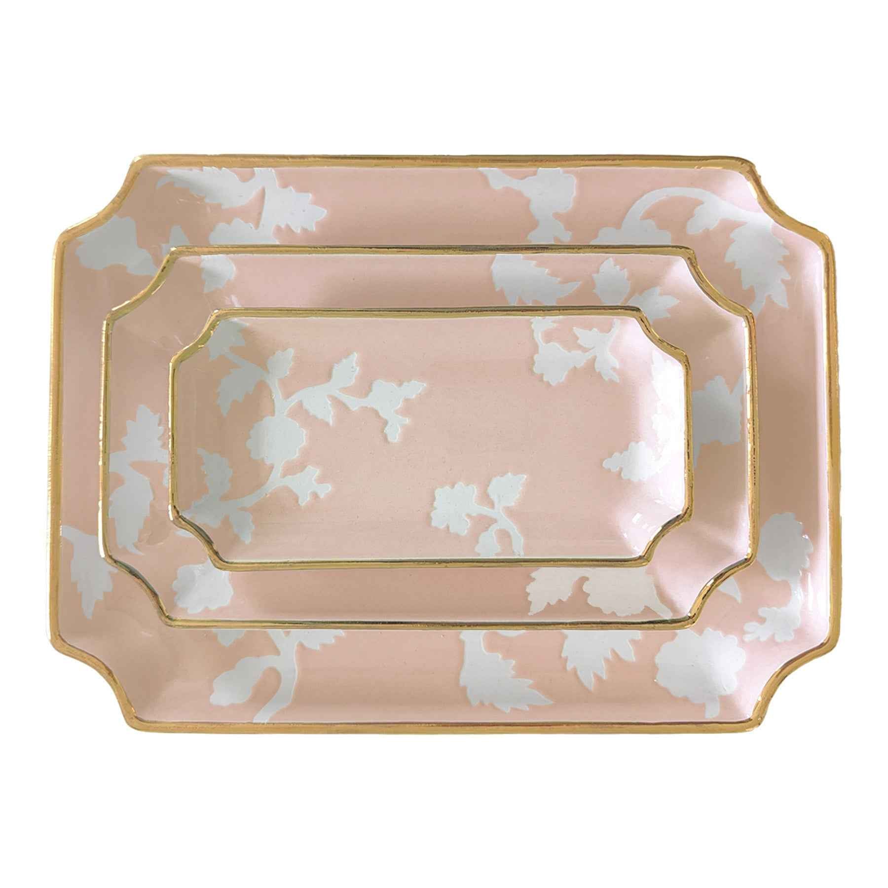 Chinoiserie Dreams Trays with 22K Gold Accent
