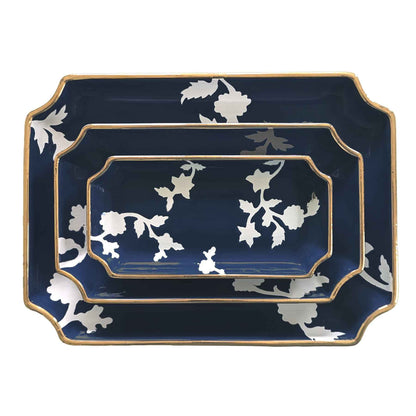 Chinoiserie Dreams Trays with 22K Gold Accent