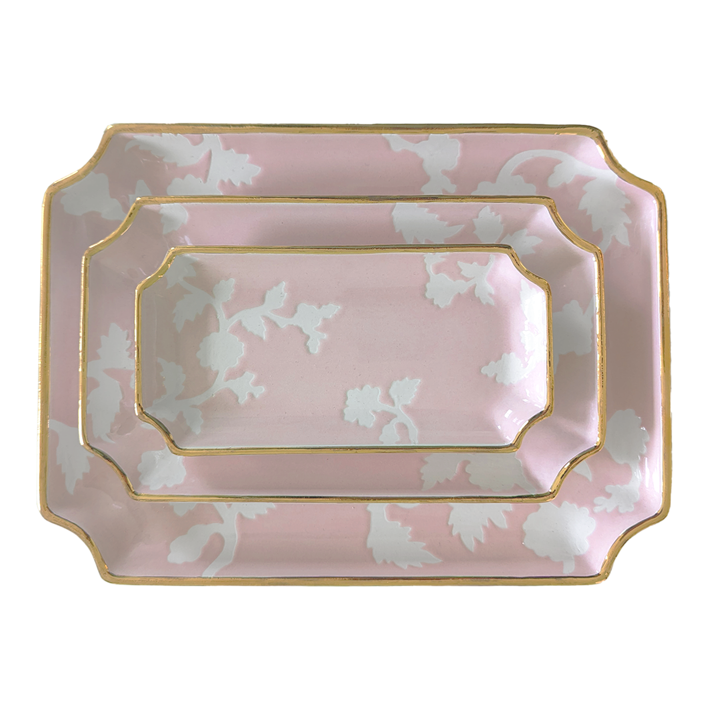 Chinoiserie Dreams Trays with 22K Gold Accent