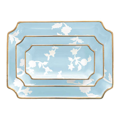 Chinoiserie Dreams Trays with 22K Gold Accent