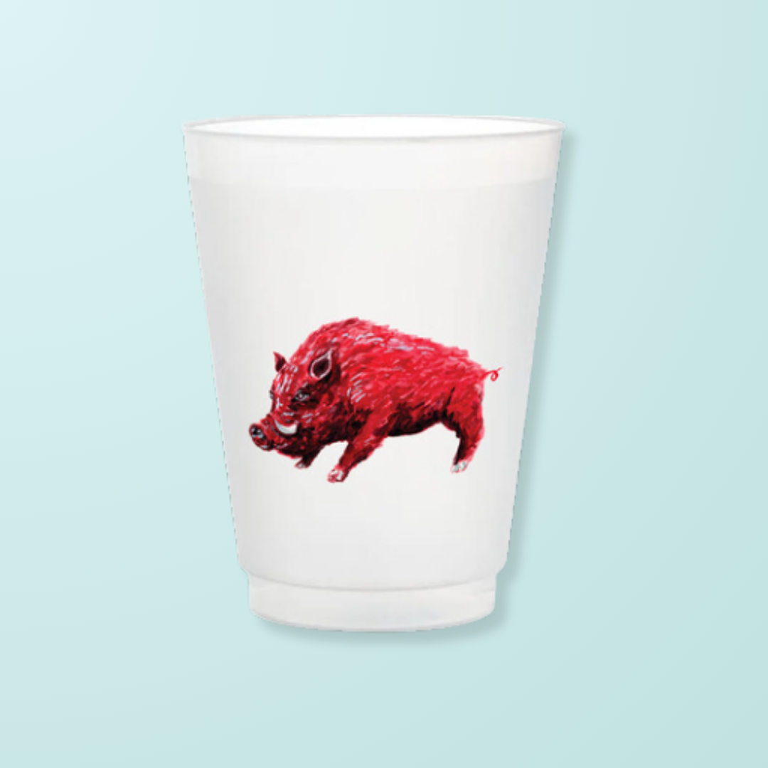 Red Hog Frosted Game Day Cups