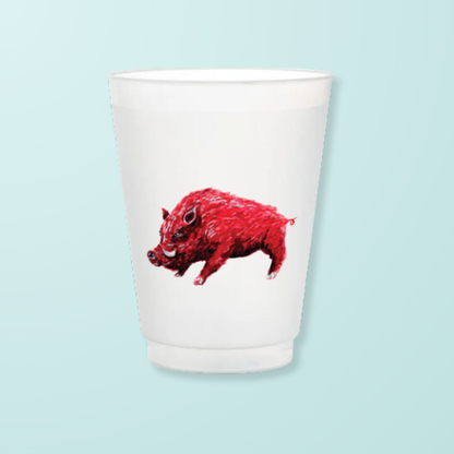 Red Hog Frosted Game Day Cups