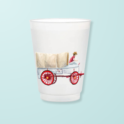 Sooner Wagon Game Day Frosted Cups