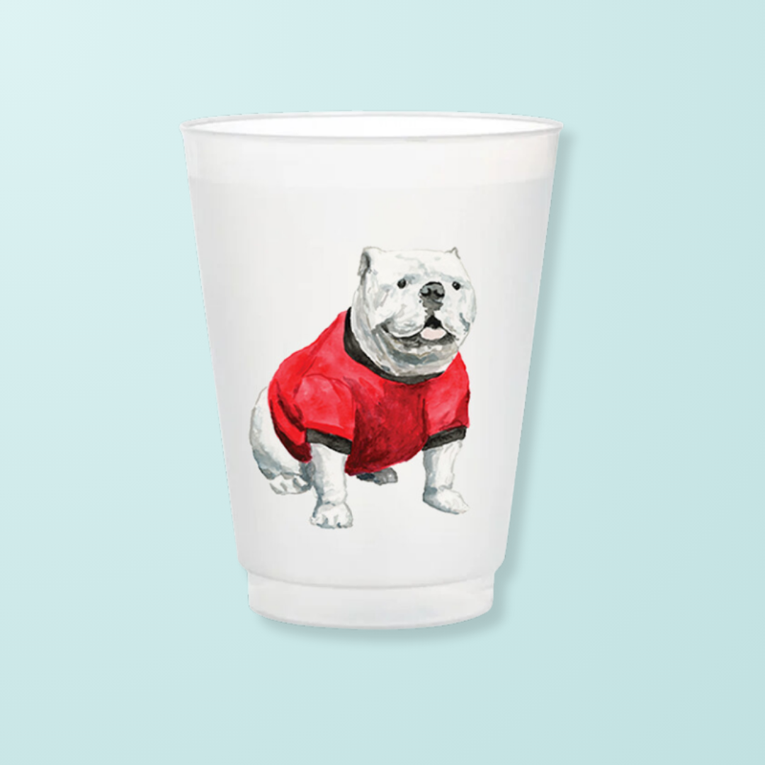 Bulldog Frosted Game Day Cups
