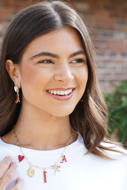 Alabama Crimson Tide Paper Clip Charm Collector Necklace