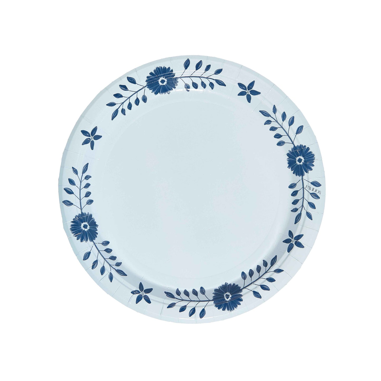 Sky and Navy Daisy Josephine Dinner Plates - 8 pack