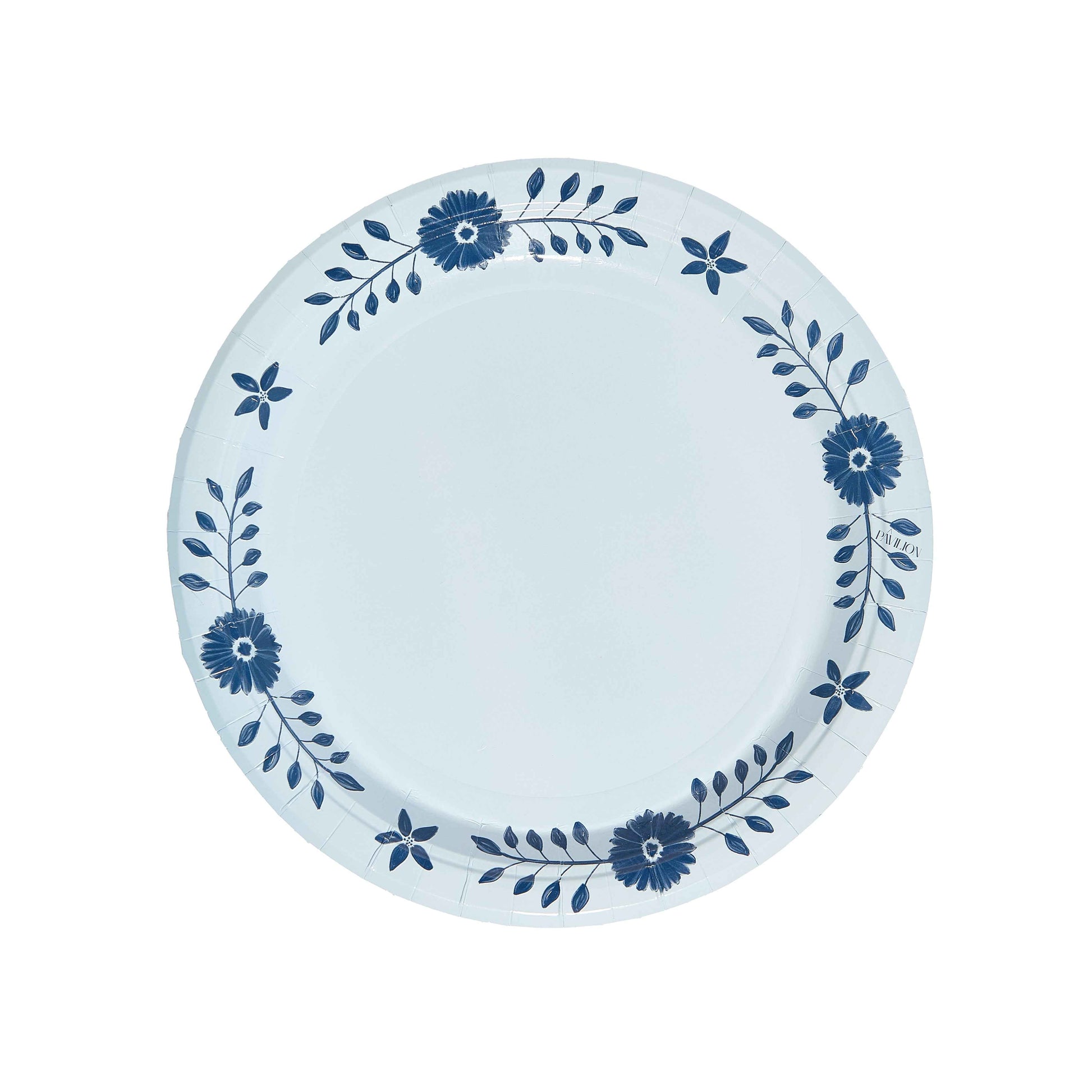 Sky and Navy Daisy Josephine Dinner Plates - 8 pack